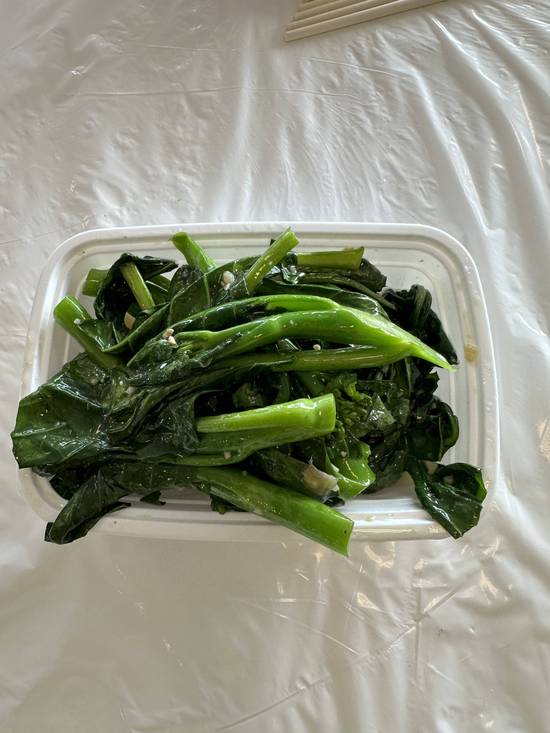 V12. Chinese brocoli with garlic sauce 蒜蓉唐兰